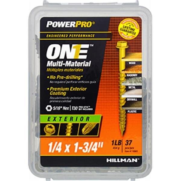 Hillman Fasteners 240686 0.25 x 0.75 in. Exterior Hex Washer Head One Screw - Bronze Epoxy; Pack of 56